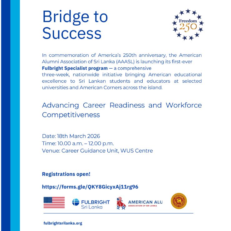 Registrations Open for "Bridge to Success" - Fulbright Specialist Program