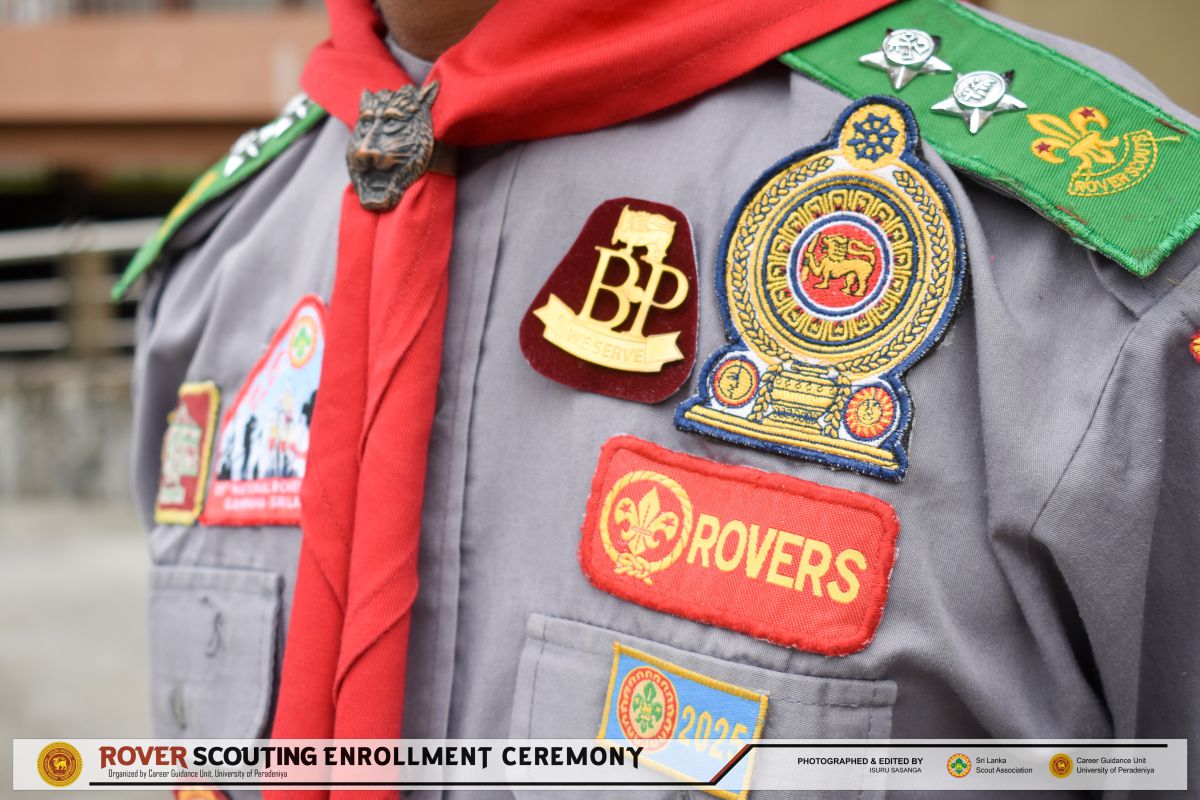 Rover Scout Enrollment Ceremony  University of Peradeniya